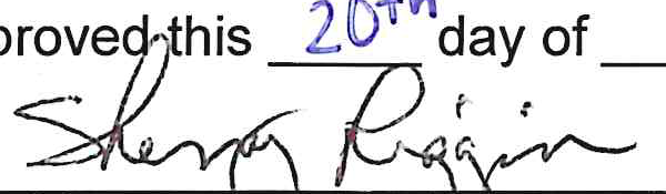 Signature of Sherry Riggin