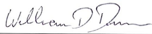 Signature of William D. Duncan, Mayor
