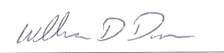 Signature of Mayor William D. Duncan