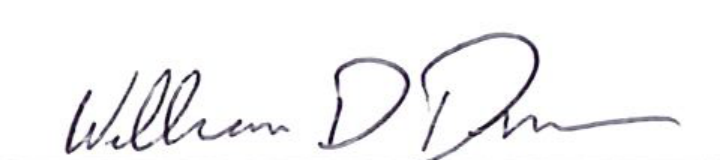 Signature of Mayor