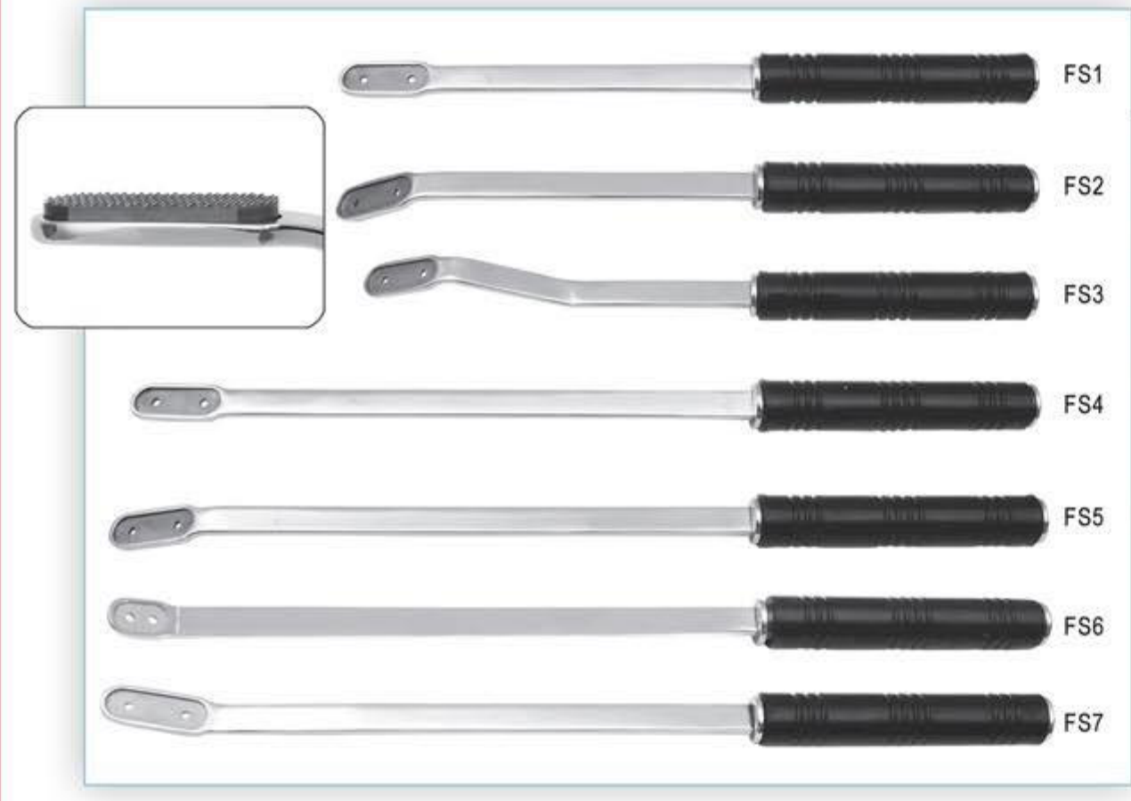 Visual list of Classic Flat Shaft Floats from FS1 to FS7