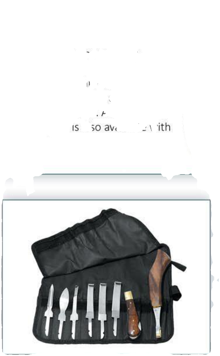 MFT2239 Hoof Knives Roll Up Pouch