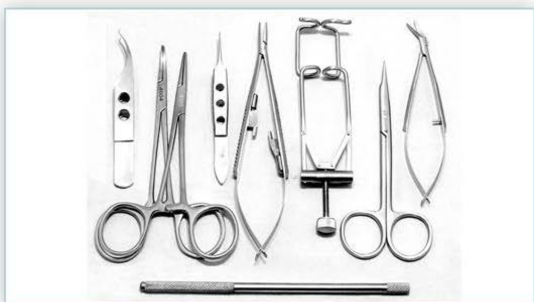 Equine Ophthalmology Kit instruments