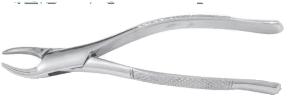 MED2039 7" Curved Wolf/Incisor Teeth Forceps