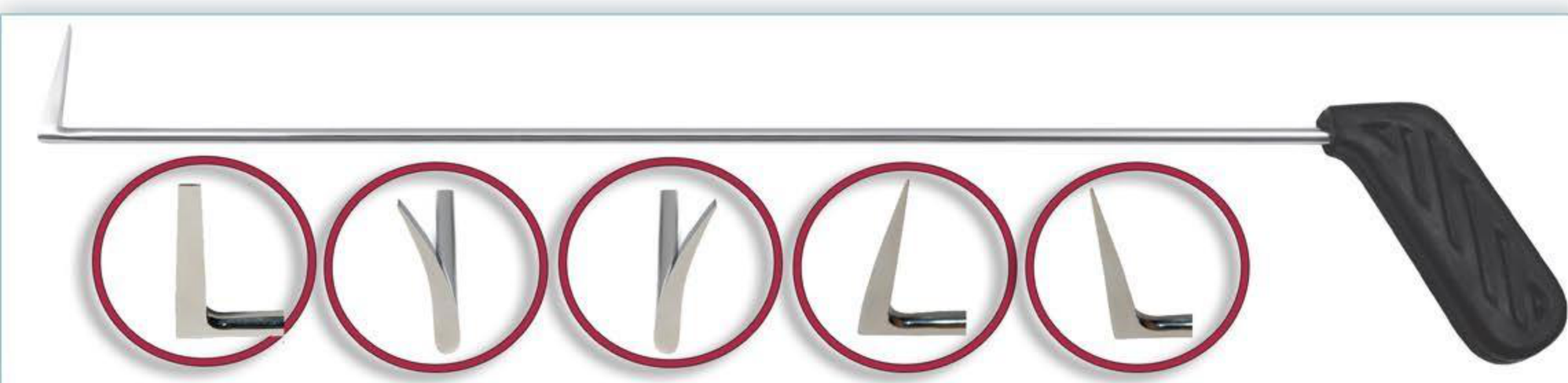 MED2060 Ramzan's Periodontal Elevator Set with tip details