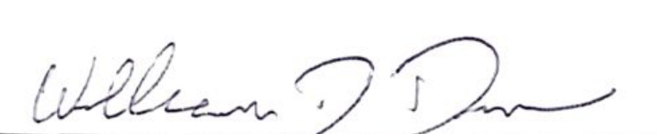 Signature of Mayor William D. Duncan