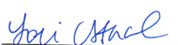 Signature of Clerk of Council Lori Stacel