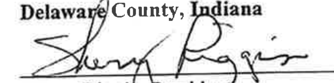 Signature of Sherry Riggin