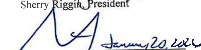 Signature of Stephen Brand dated January 20, 2026