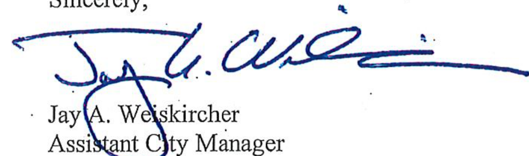 Signature of Jay A. Weiskircher