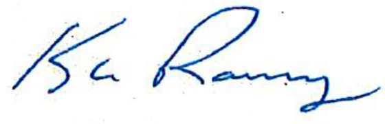 Signature of Dr. Kyle Ramey