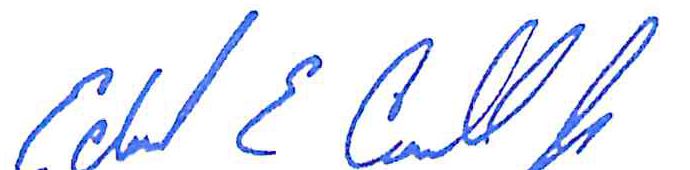 Handwritten signature of Ed Carroll