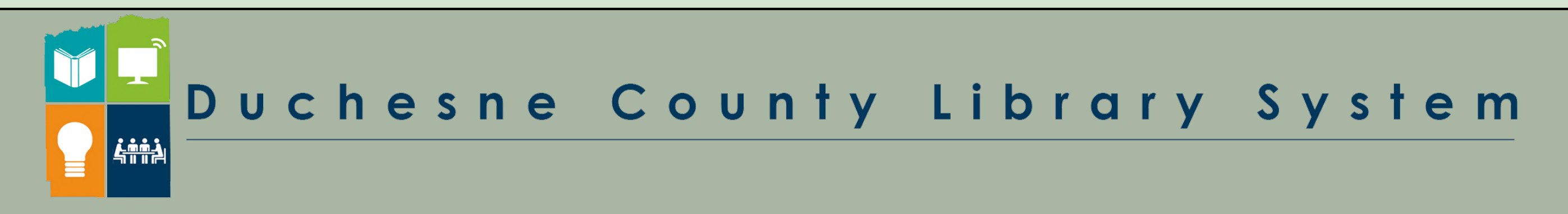 Duchesne County Library System Logo and Banner