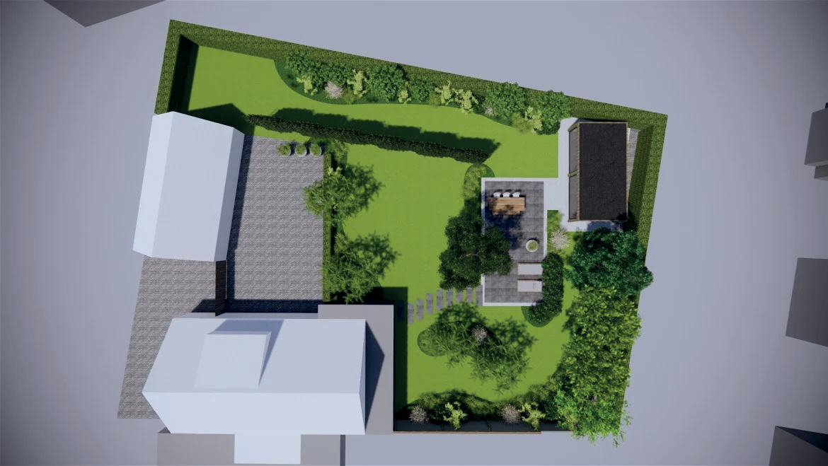 Tuinontwerp Plan Render