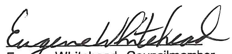 Handwritten signature of Eugene Whitehead