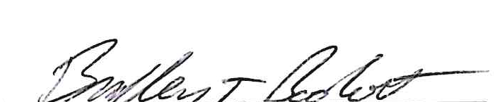 Handwritten signature of Brad Bookout