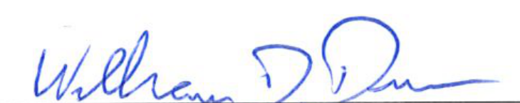 Signature of Mayor William D. Duncan