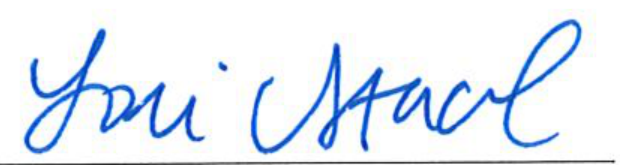 Signature of Clerk of Council Lori Stacel