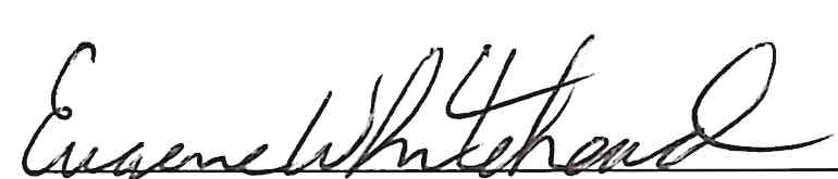 Handwritten signature of Eugene Whitehead