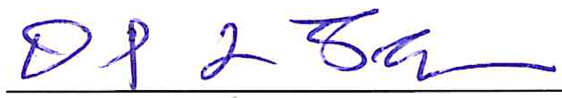 Handwritten signature of Dan Flanigan