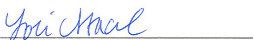 Signature of Clerk of Council