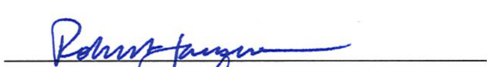 Signature of City Attorney Robert F. Jacques