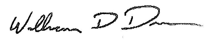 Signature of William D. Duncan