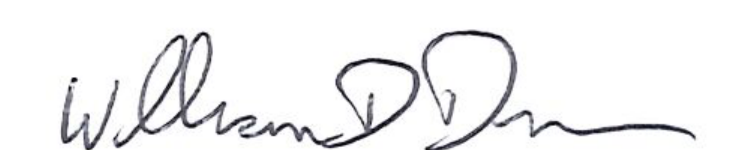 Mayor William D. Duncan signature