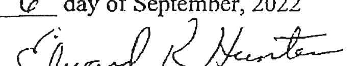 Grantor Signature of Edward R Hunter