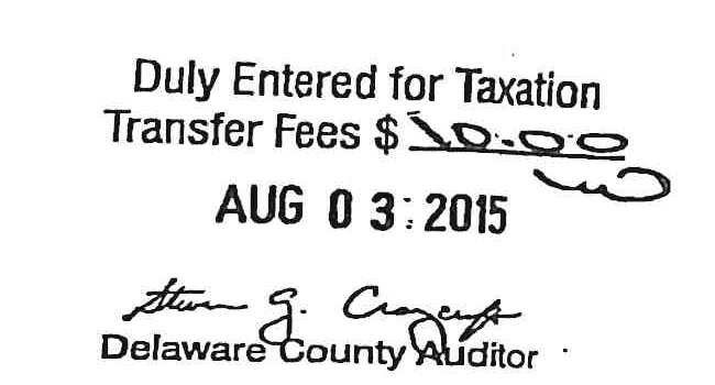 Duly Entered for Taxation Auditor stamp