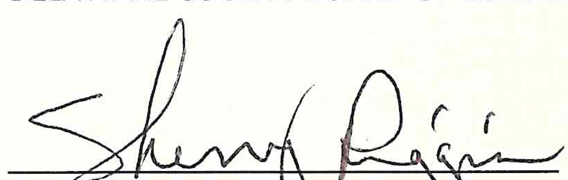 Signature of Sherry Riggin