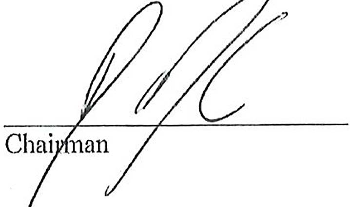 Chairman Signature