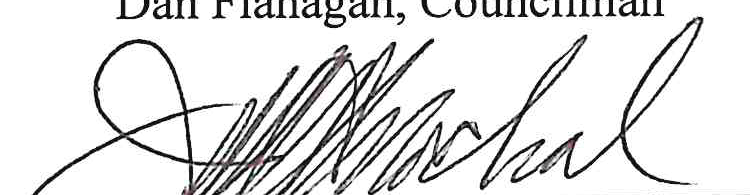 Signature of Jim Mochal, Councilman