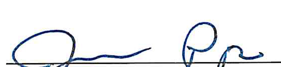 Signature of Jessica Piper, Councilwoman