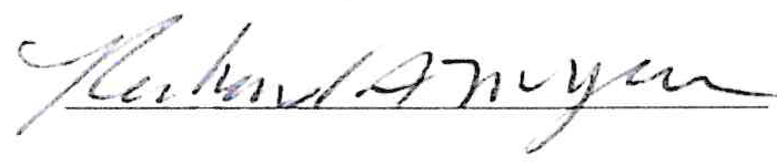 Signature of Richard A. Myers