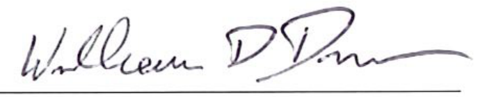 Signature of Mayor William D. Duncan