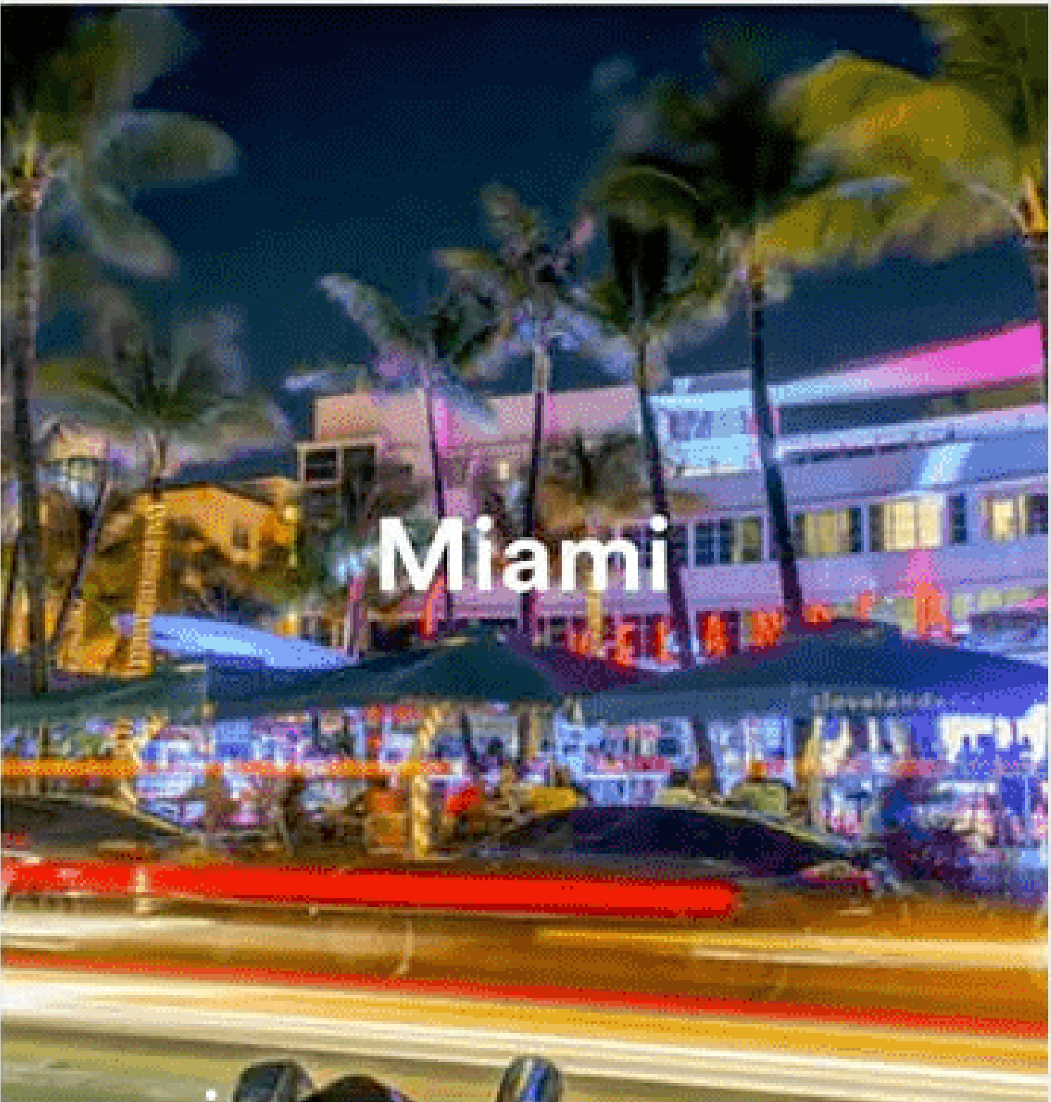 Miami night view