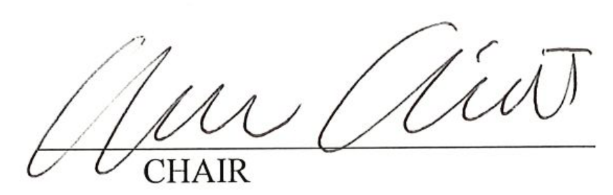 Chair Signature