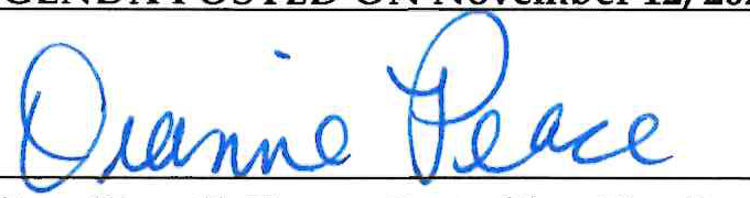 Signature of Dianne Peace