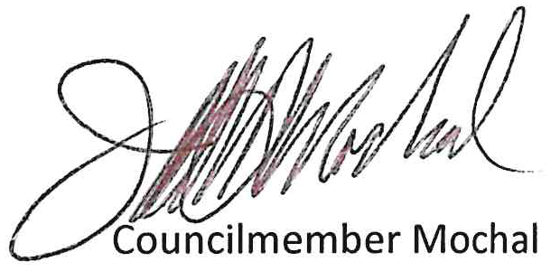 Signature of Councilmember Mochal