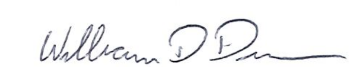 Mayor William D. Duncan signature