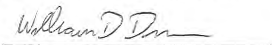 Signature of Mayor