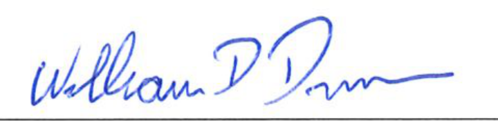 Signature of William Duncan, Mayor