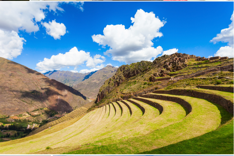 Circular agricultural terraces