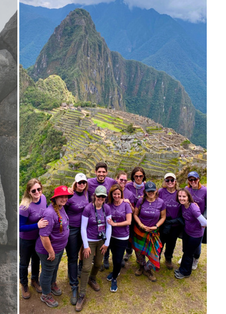 Group photo at Machu Picchu