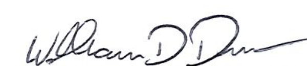 Signature of Mayor William D. Duncan