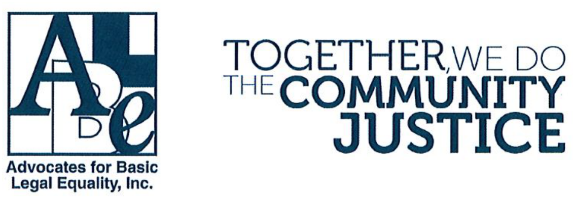 Advocates for Basic Legal Equality, Inc. and Together We Do The Community Justice logos