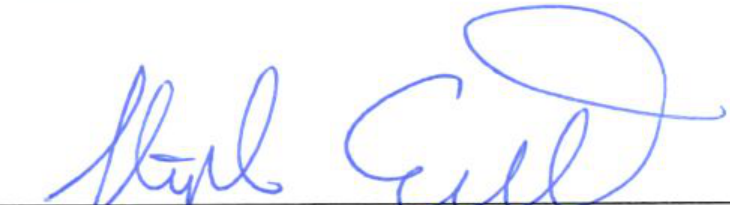 Signature of Commissioner of Health