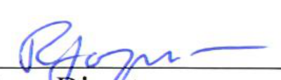 Signature of City Law Director