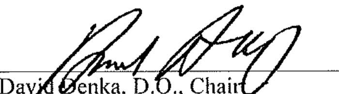 Handwritten signature of David Denka